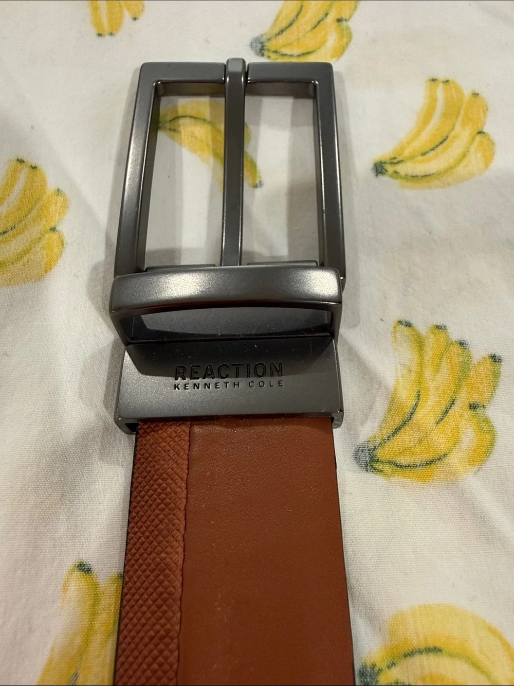 KENNETH COLE REACTION LEATHER SADDLE BROWN BELT SIZE 40 L-XL NWT!
